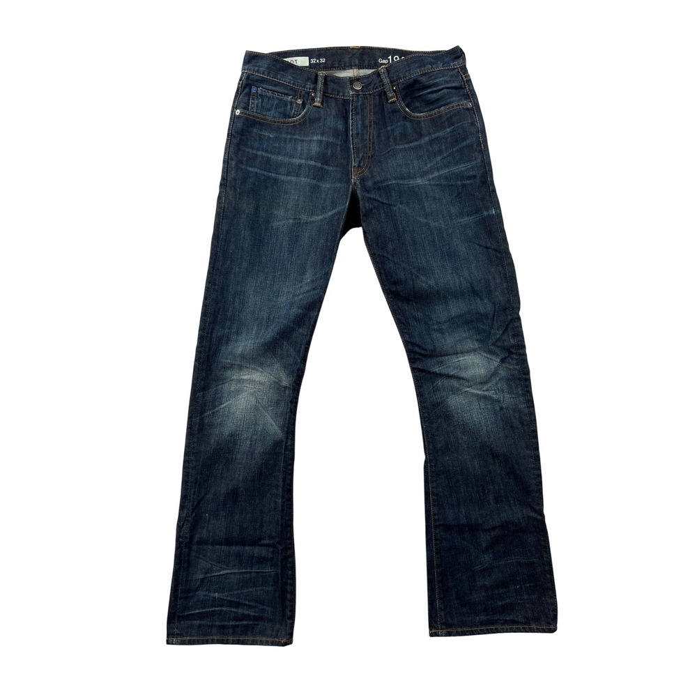 Gap 1969 Bootcut Jeans Men 32x32 Blue Dark Star Denim Classic Casual Workwear